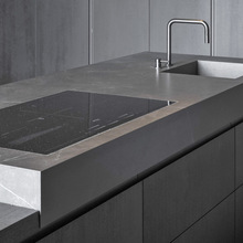 15厘岩板台面定做灰色岩板 飘窗台面厨房更换橱柜灶台定制