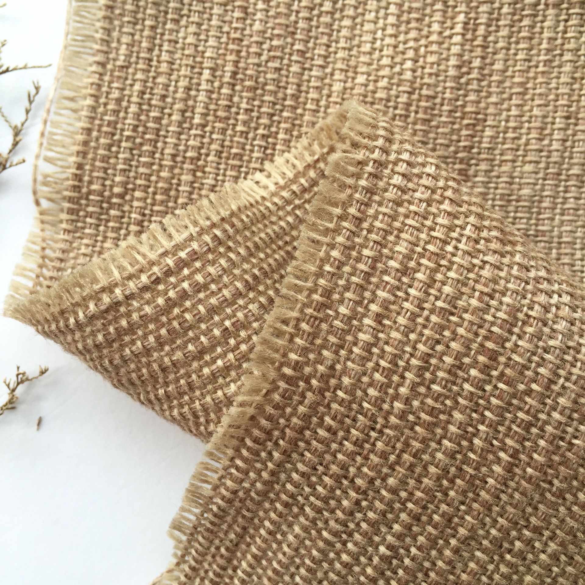 北京麻布 鞋材鞋垫布料 粗麻 全涤仿麻布 工艺品沙发抱枕包装面料