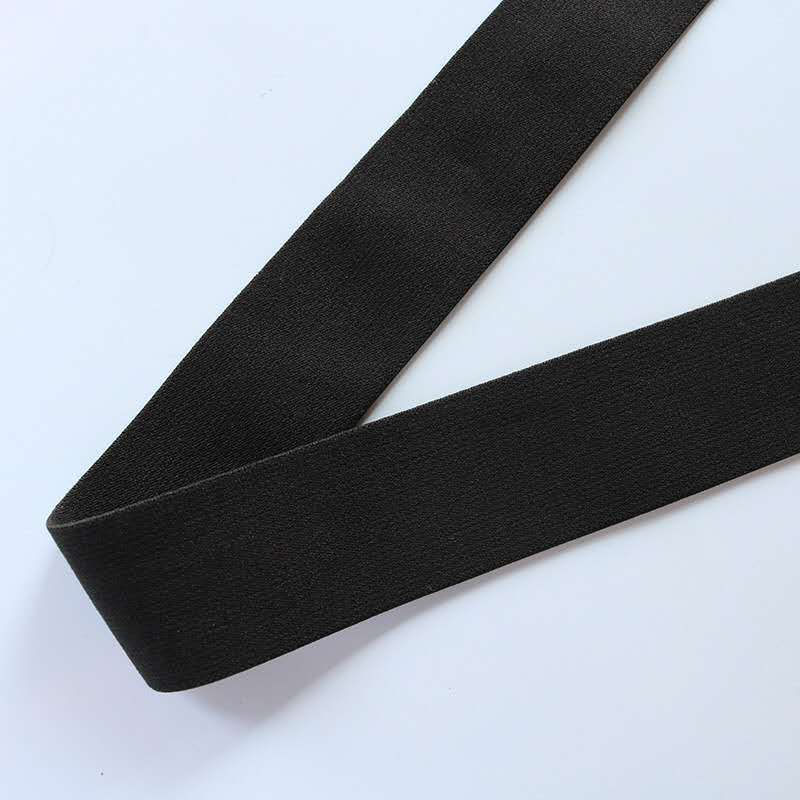 Spot Supply 2-4.5cm Imitation Nylon Brushed Elastic Band Soft Skin Elastic Double-Sided Velvet Ribbon