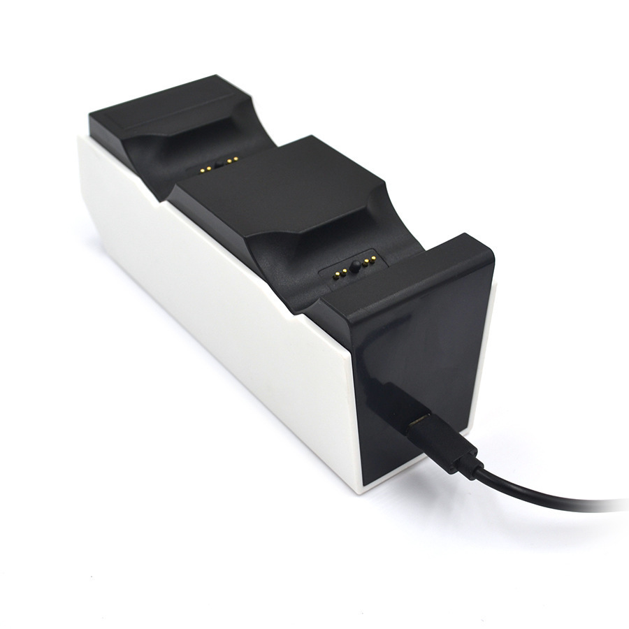 ps5游戏手柄触点双座充ps5双手柄充电底座p5手柄座充带火牛充电器