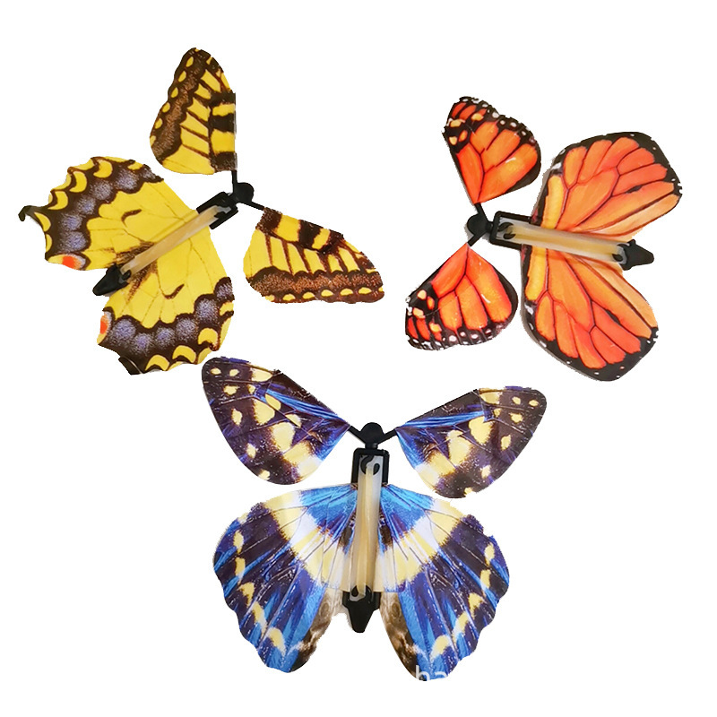 会飞的蝴蝶化蛹成蝶自由之蝶新奇特儿童魔术道具玩具魔术蝴蝶