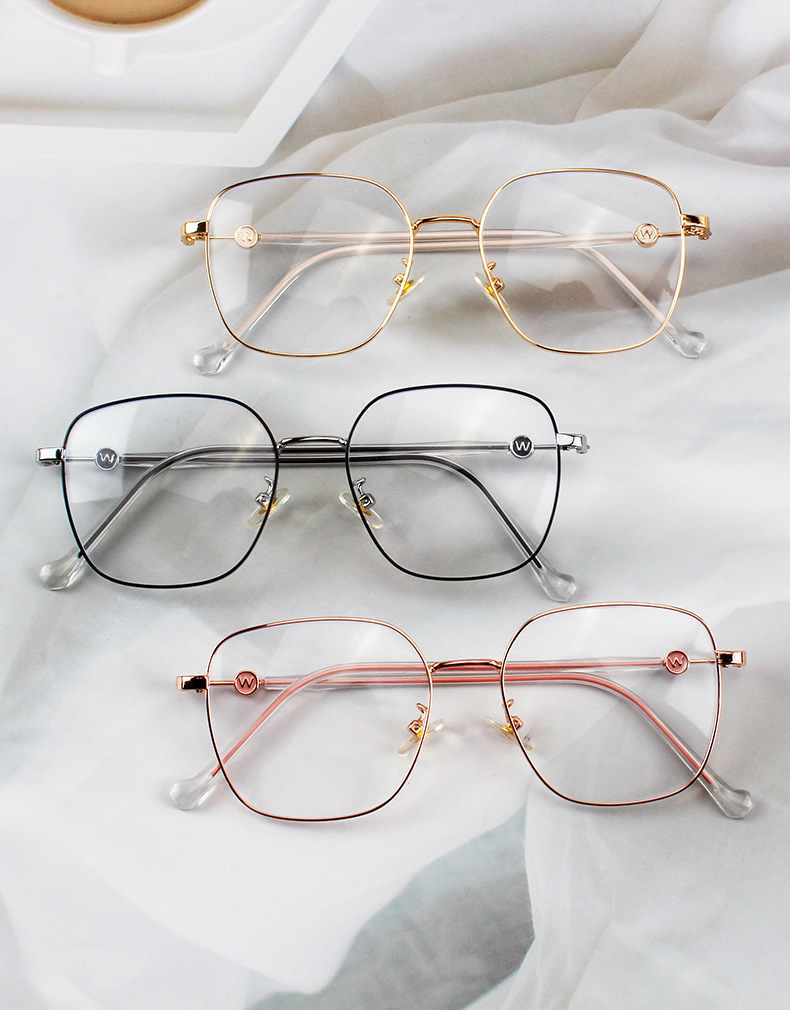 复古ins风不规则框新款防蓝光眼镜 韩版百搭潮流眼镜框时尚近视架