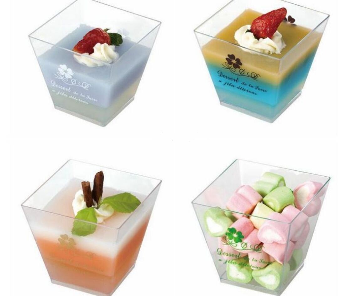 梯形塑料甜品杯