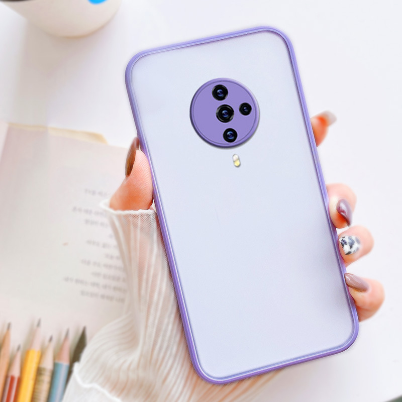 vivos6手机壳全包镜头s6直边硅胶肤感防摔s6撞色磨砂透明s6保护套