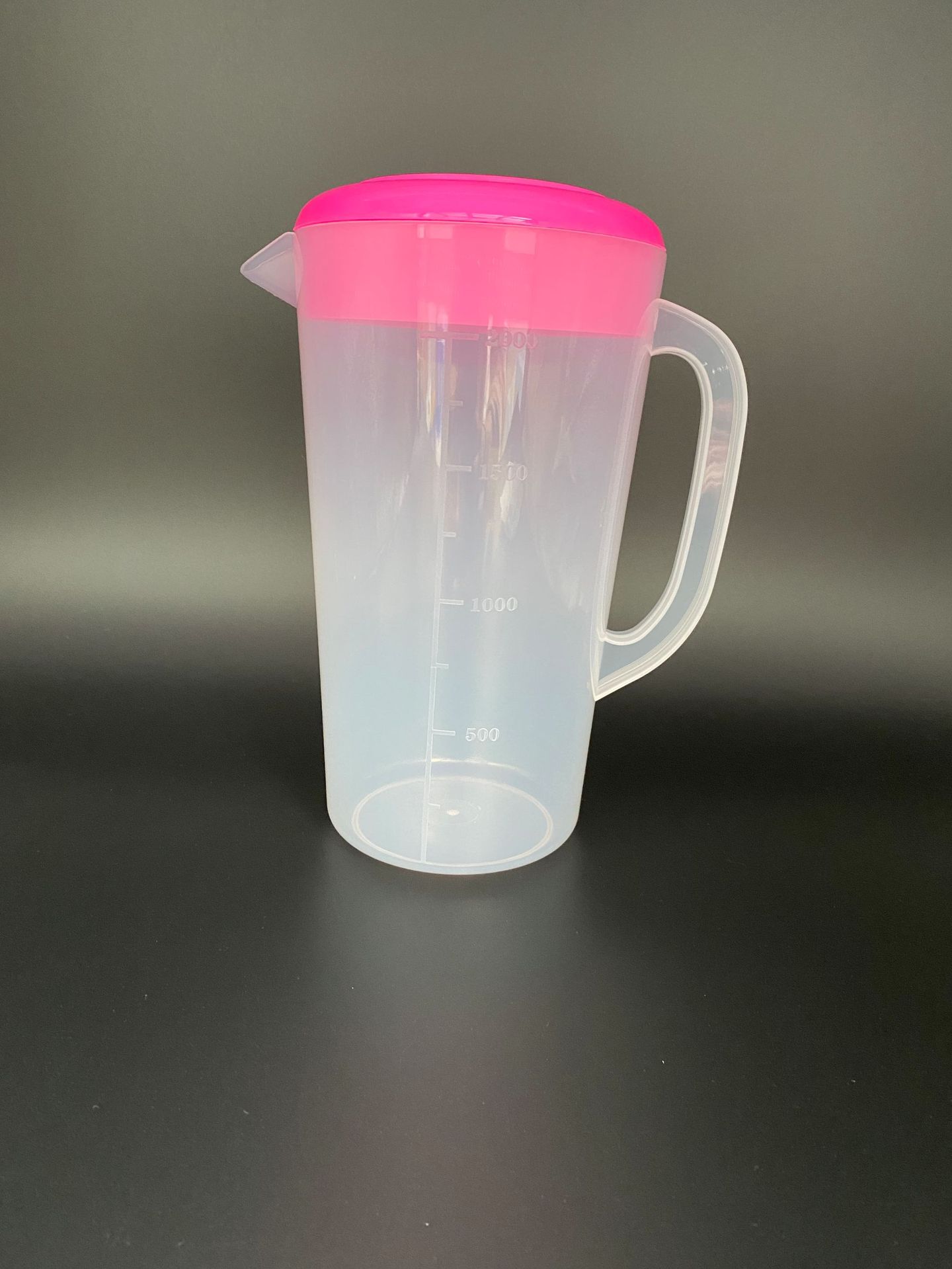 塑料带盖量杯2500ml 加厚冷水壶 带刻度奶茶杯 烘焙量杯