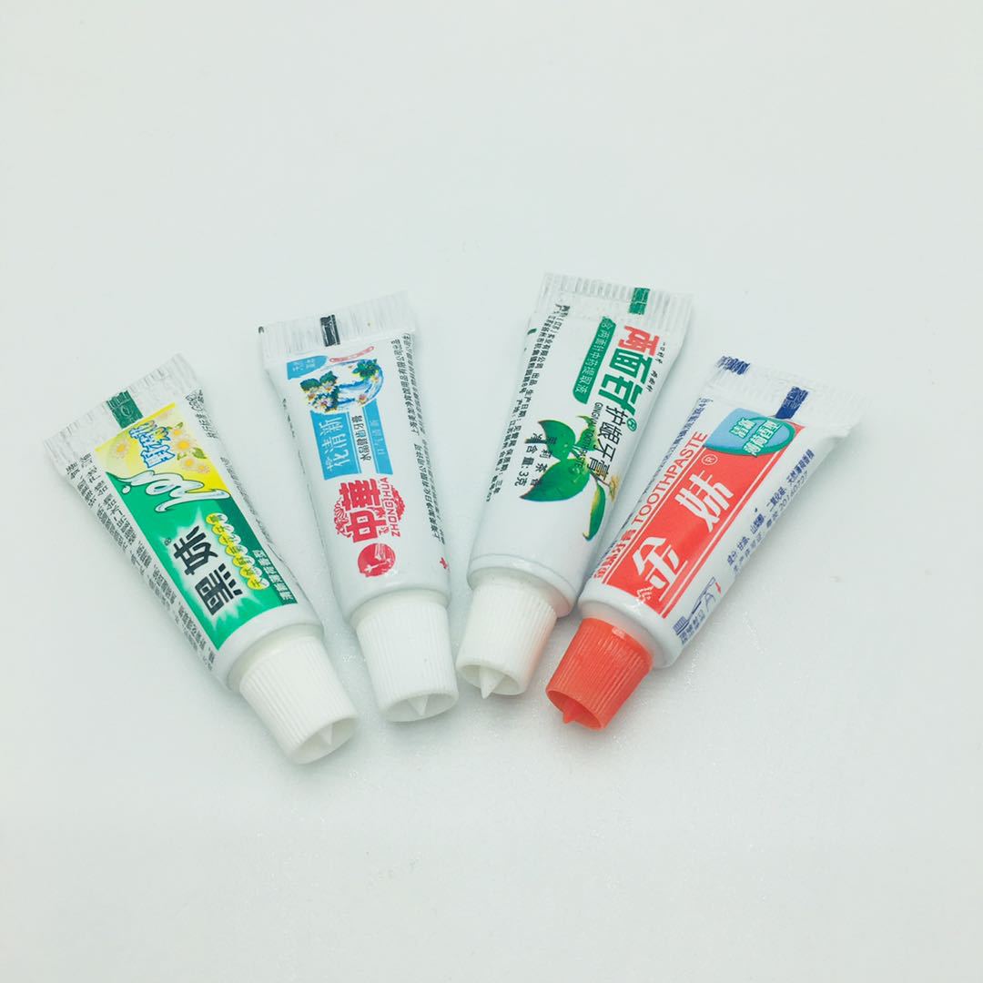 酒店宾馆家用待客3克6克两面针金妹中华黑妹一次性小牙膏全国包邮