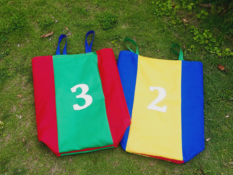 幼儿园亲子活动儿童跳袋双层加厚成人感统教具拉手袋袋鼠跳跳袋