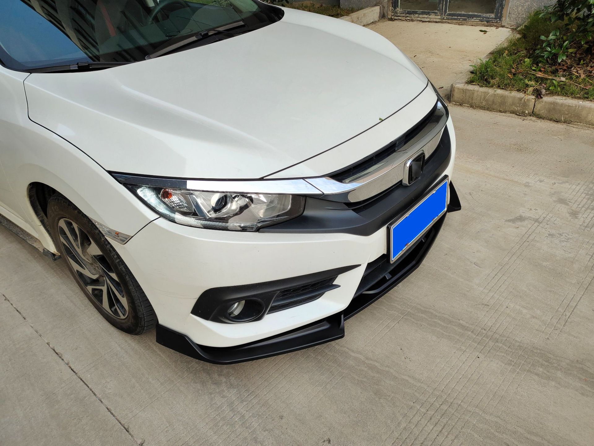 适用16-19款本田思域改装前铲装饰前唇小包围外饰包角护角尾翼