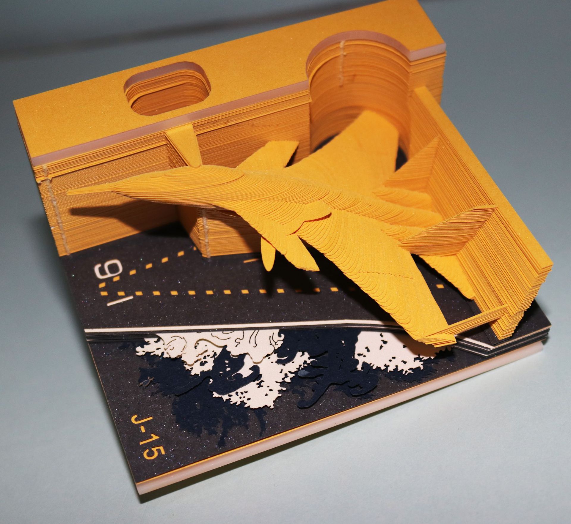 布达拉宫立体便签纸雕 立体纸雕文创建筑还原工艺品 3d礼物便签纸