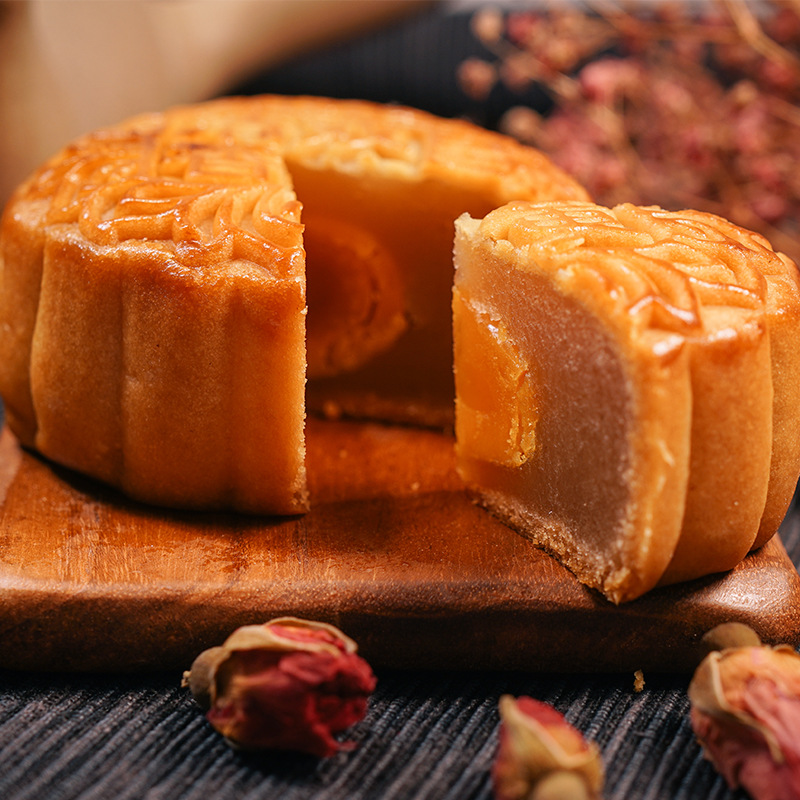 中秋员工福利送礼 广式蛋黄莲蓉月饼礼盒装企业定制 批发代发