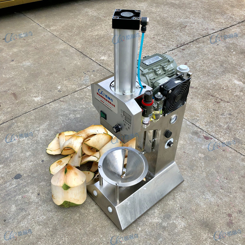 h新鲜椰子去壳去皮机 嫩椰子剥皮机快速削锥机锥角度可调削皮厚薄