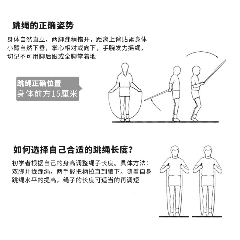 狂神跳绳 成人健身学生中考橡胶绳 包胶手柄 可调长短健身ks5750