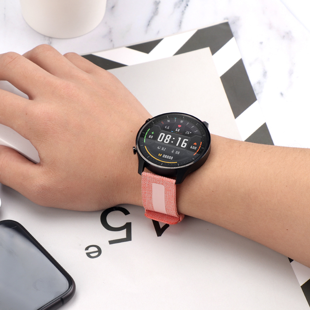 适用于小米手表color表带尼龙表带小米帆布表带现货厂家直销