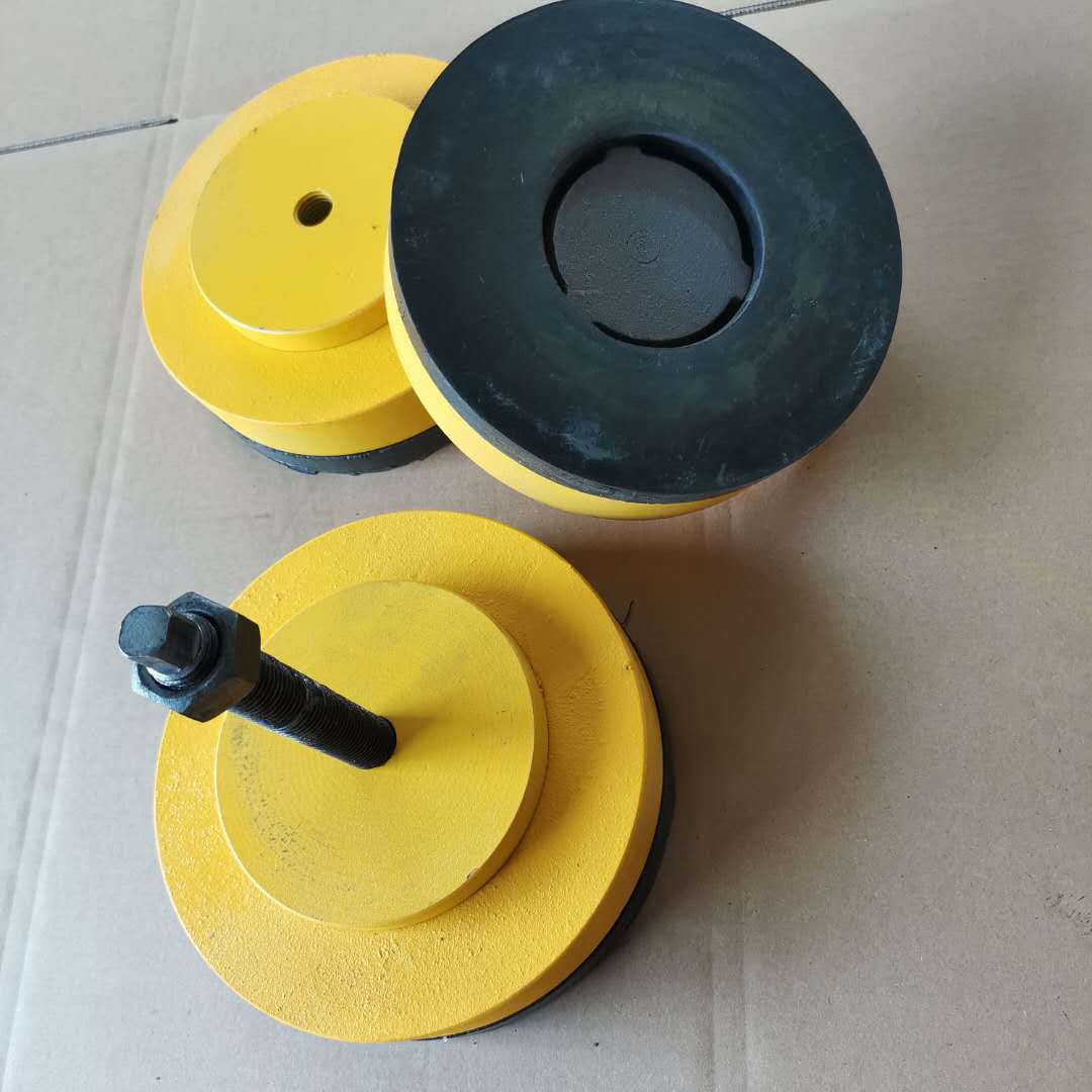 s78减震垫铁 耐油型机床垫铁圆型橡胶垫顶杆垫铁黄色冲床减震垫铁