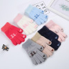Big boy juvenile winter Knitting Wool glove student outdoors keep warm lovely Korean Edition Two Cats Jacquard weave Big boy juvenile winter Knitting Wool glove student outdoors keep warm lovely Korean Edition Two Cats Jacquard weave