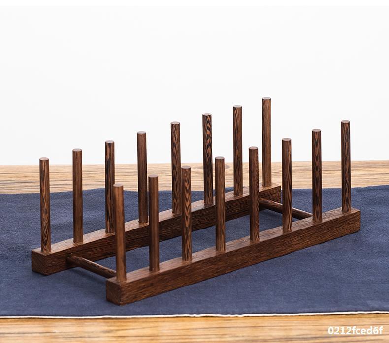 工厂直发茶饼架鸡翅木多层普洱茶架子展示架实木茶饼支架茶托茶架