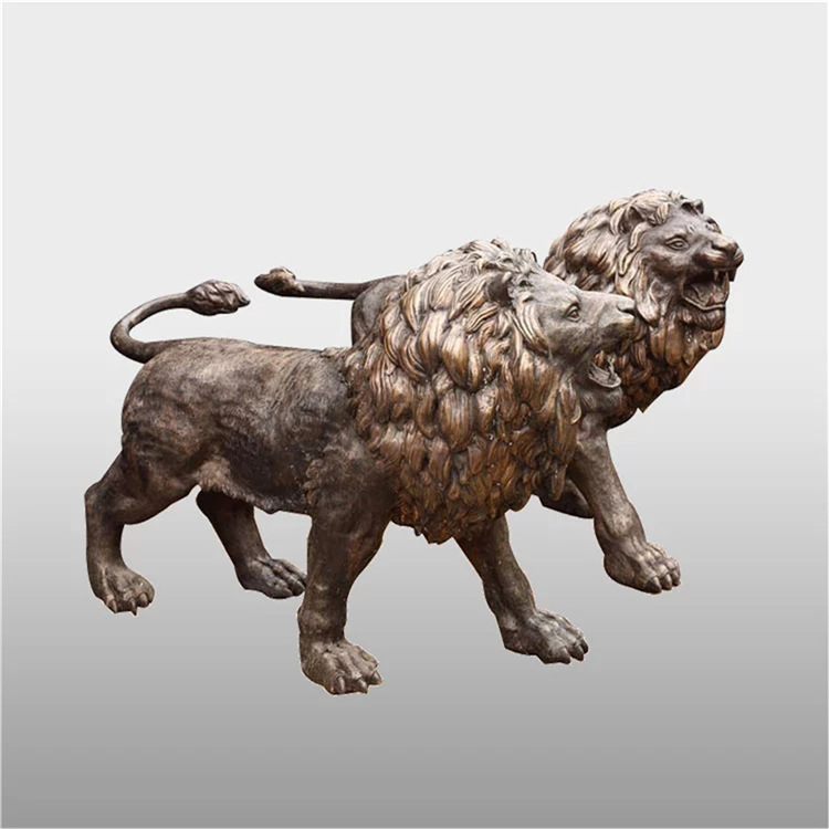 酒店门口狮子雕像 纯铜狮子雕像 抽象戏球狮子雕像摆件