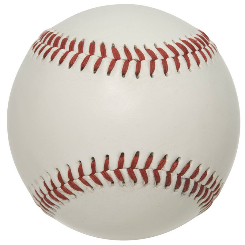 现货9号棒球儿童训练橡胶球软填充打击用球手工小牛皮缝线棒球