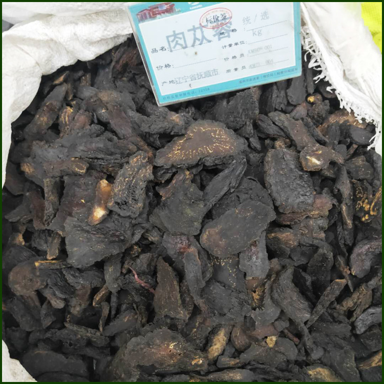 批发中药材 泡酒料肉苁蓉 新疆肉苁蓉片 软硬质大芸片 规格齐全