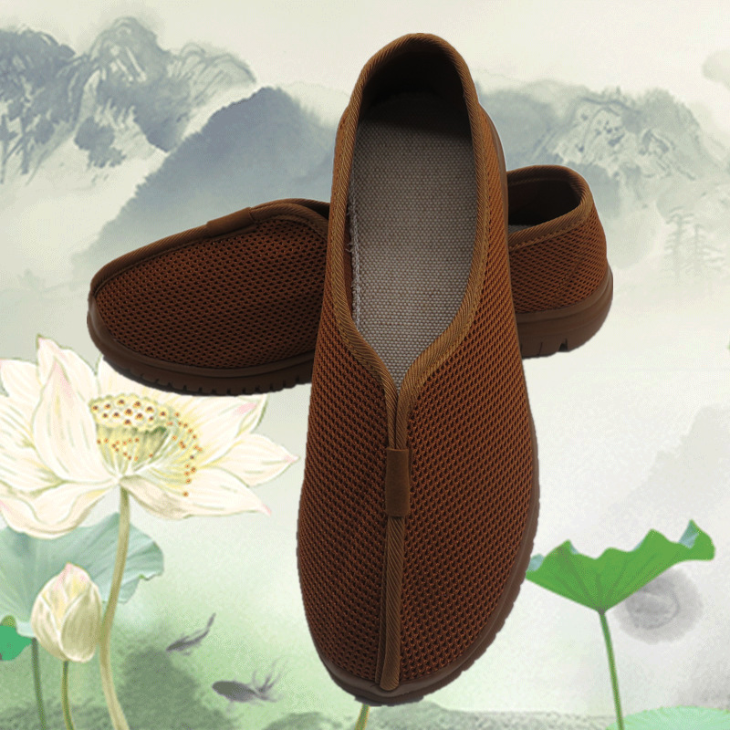 老北京了尘僧服僧鞋布单鞋春秋夏季亚麻罗汉鞋巴黎和尚出家人男女