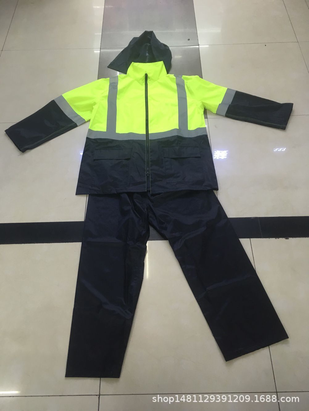 spring swallow rain gear alarm type rainproof suit raincoat reflective stripe