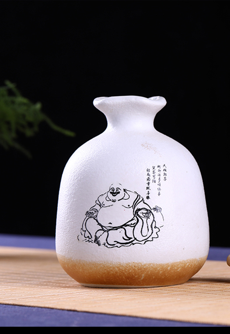 陶瓷酒瓶创意日式1斤陶瓷泡酒壶小酒坛白酒瓶密封仿古黄酒瓶定制
