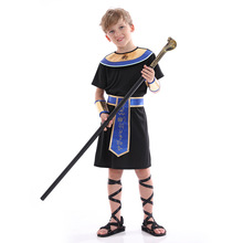 狂欢节服装埃及法老衣服祭司装cosplay服装童装儿童演出服表演服