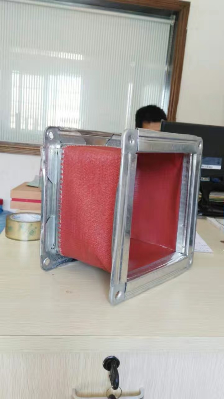 空调集风箱方变圆软管接头中央空调出风口白铁皮风管接口