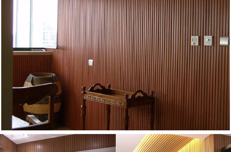 生态木159/150小长城板 生态木吊顶 室内墙面背景墙装饰材料扣板