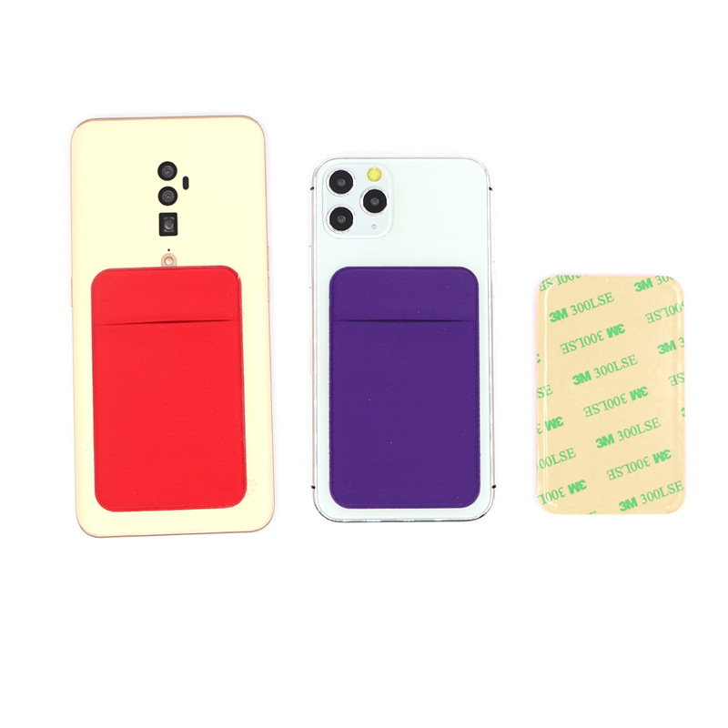 Spot Multi-Color Veil Elastic Lycra Cloth Mobile Phone Sticker Card Holder Paste Mobile Phone Business Card Holder Back Stickers