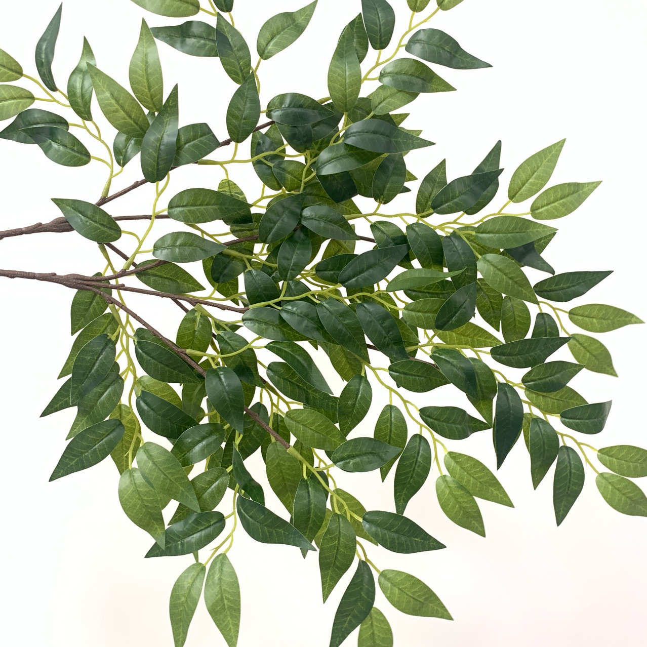 仿真榆树叶 塑料树枝朴树叶榕树叶迷你绿色叶子枯树工程装饰绿叶