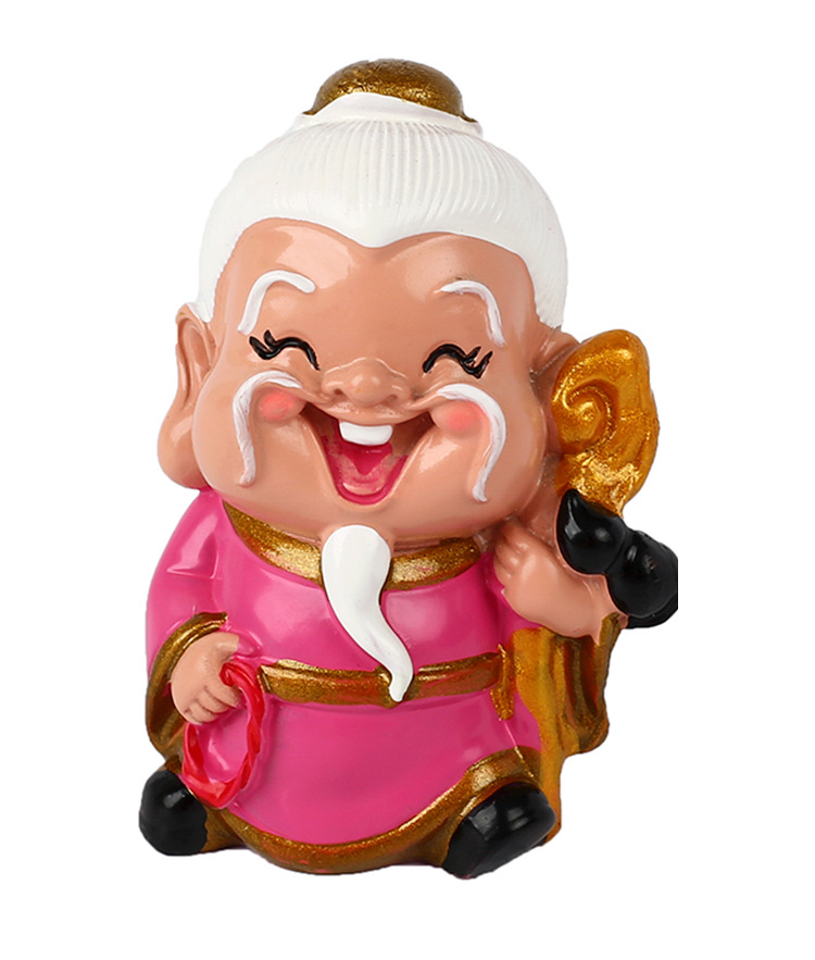 寿星公寿婆爷爷奶奶树脂生日摆件 老人蛋糕装饰烘焙金婚主题