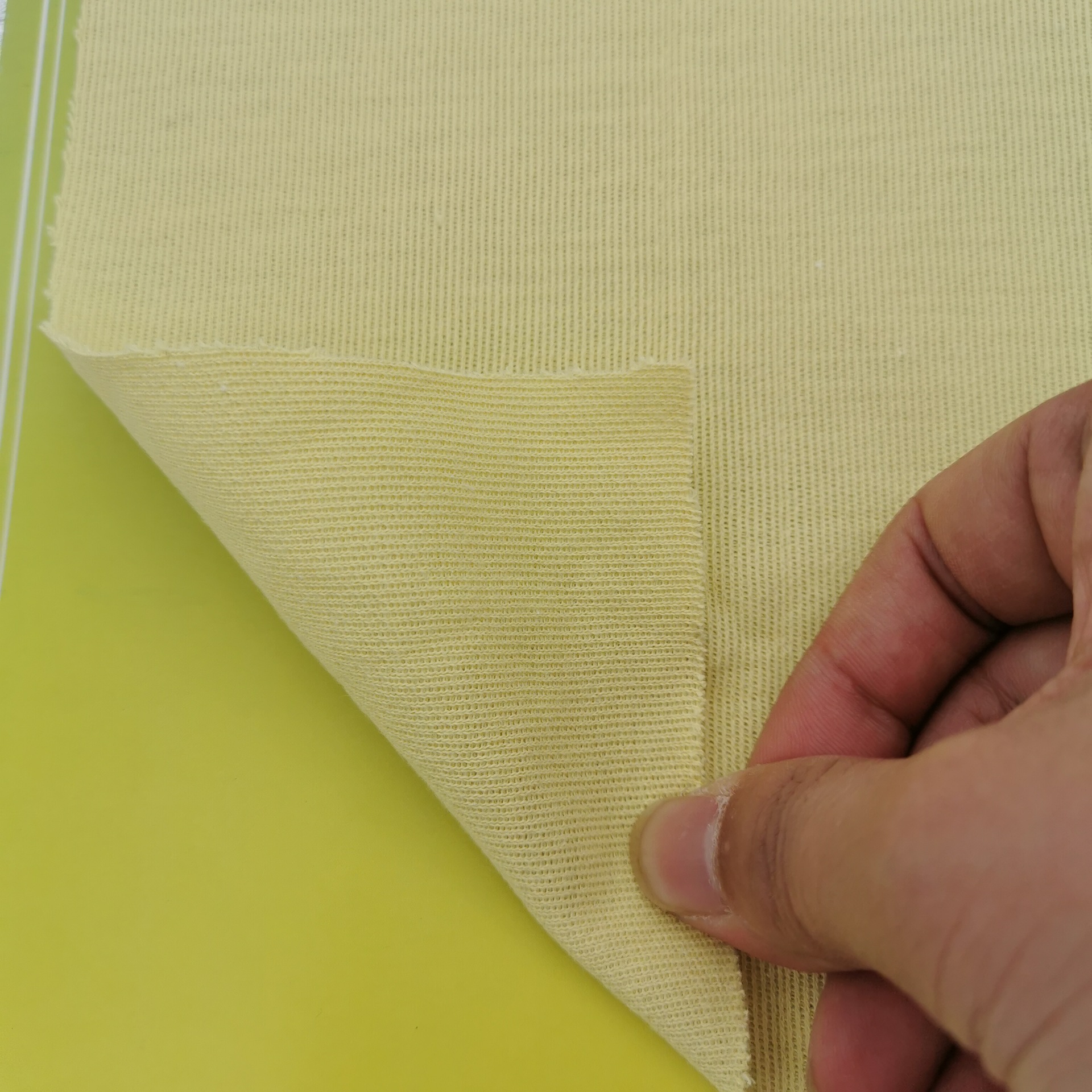 芳纶布阻燃针织面料防火特种面料服装手套隔热面料三明治硅胶涂层