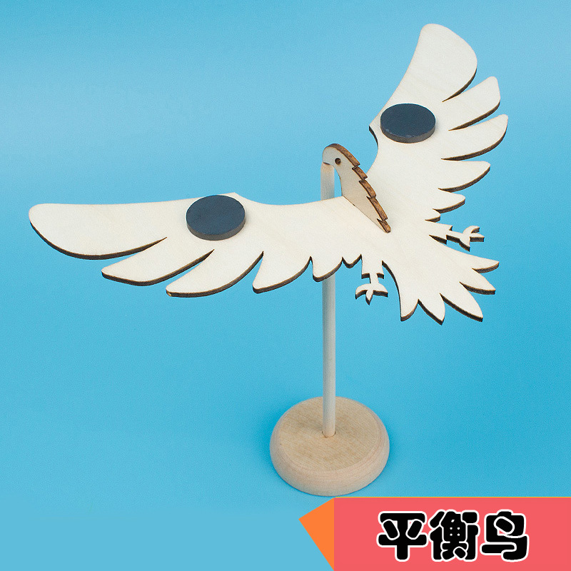 平衡鸟 手工diy科技小制作重心力老鹰科学实验器材益智