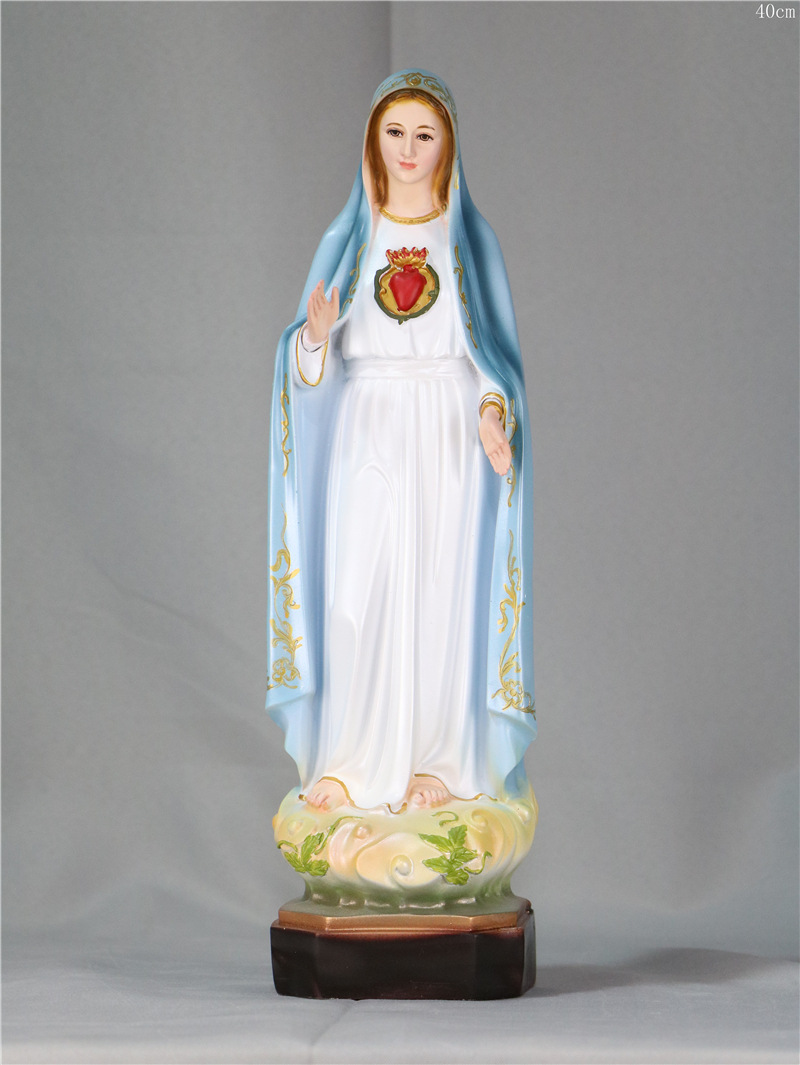 40cm耶稣基督教天主教圣像圣物圣母耶稣玛利亚教堂家庭雕像礼饰品