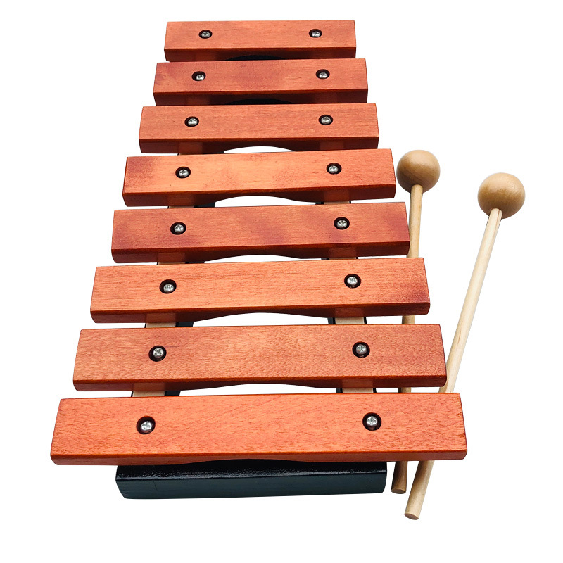 儿童奥尔夫打击乐器8音红木敲琴幼儿园音乐课教具木琴乐器xl8现货