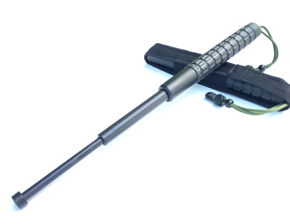 悍马橡胶甩棍伸缩棍安保破窗防身武器车载甩鞭健身塑胶棍子三节棍