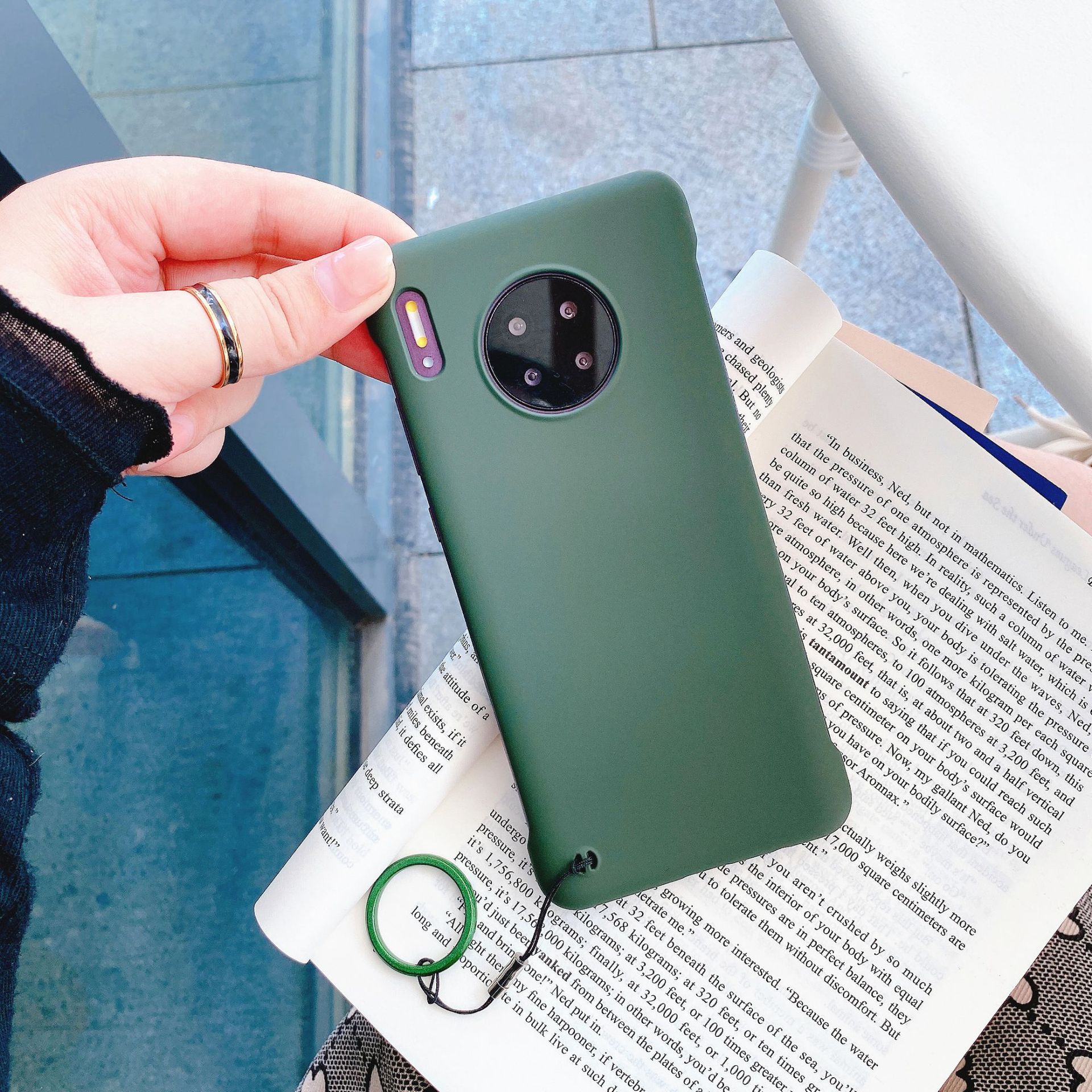 适用华为mate40pro肤感无边框手机壳畅享20纯色磨砂保护套nova8se