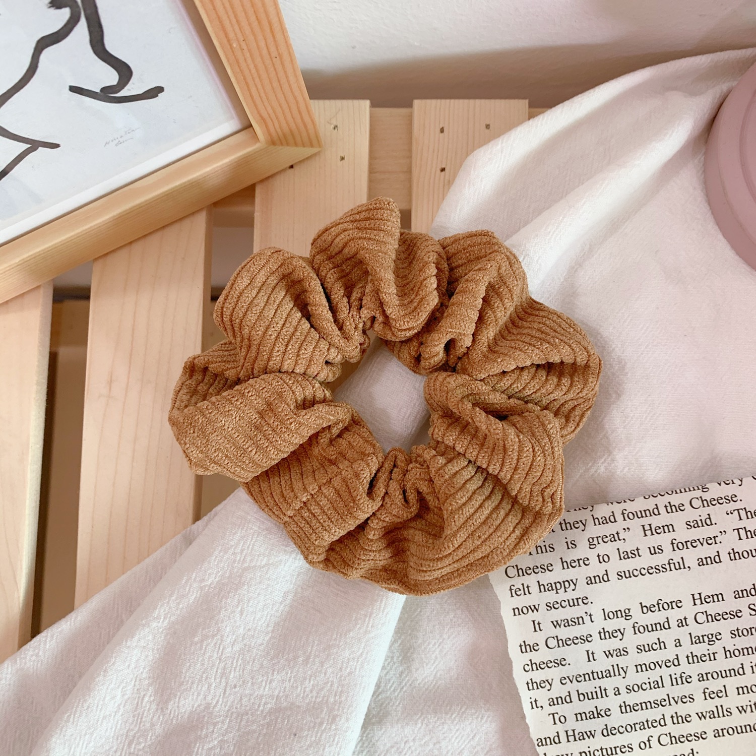 韩版网红ins风头绳女大肠发圈头饰扎头简约复古大号法式发绳皮筋