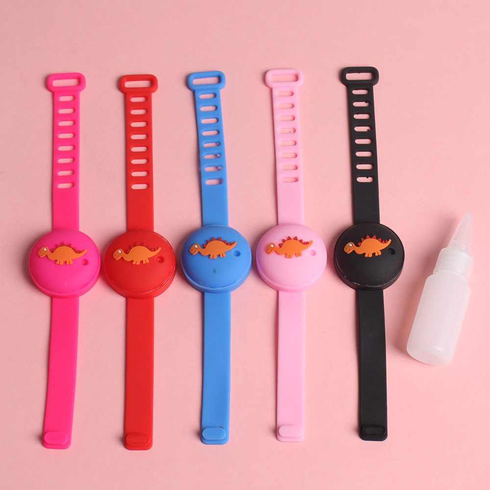 恐龙儿童洗手液手环学生运动手腕带pvc软胶手环儿童玩具派对 礼品