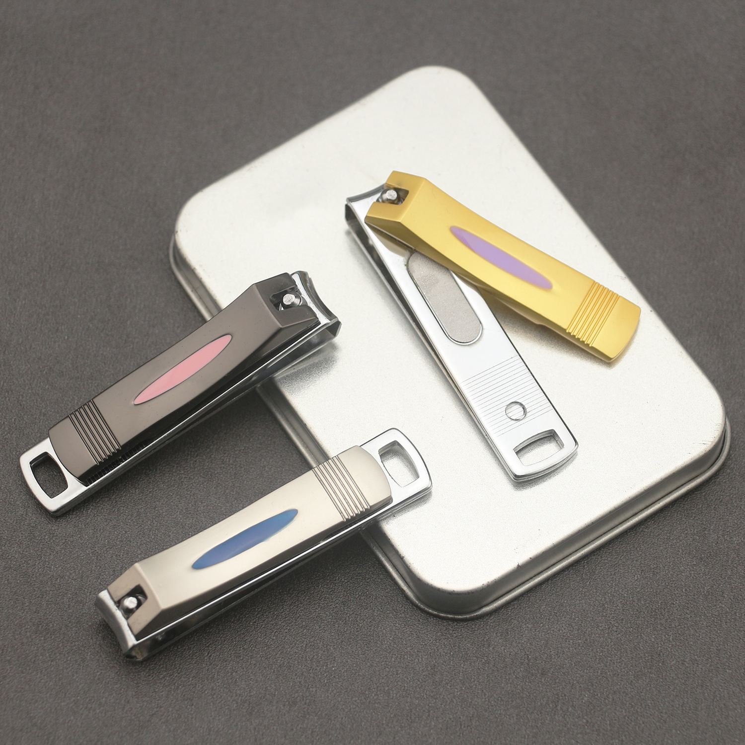 锌合金碳钢指甲剪 指甲刀批发加工定制 多功能指甲钳