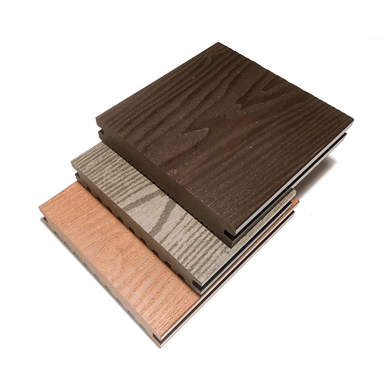 实心压花长条户外塑木地板木塑地板市政园林工程公园栈道木塑板材