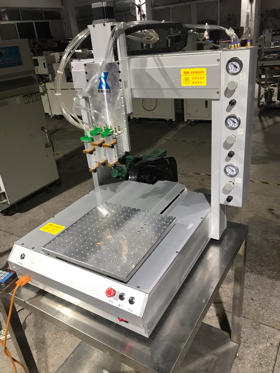 二手三轴丝杆点胶机三轴点胶机针筒式点胶机点胶机买回来没用过