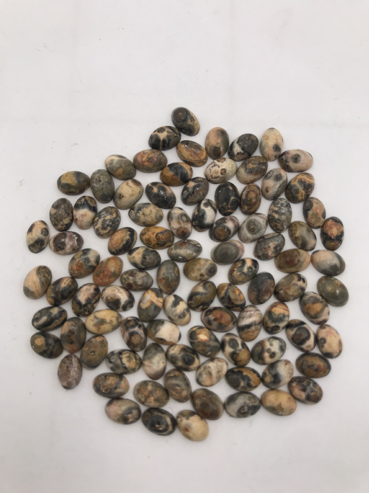 蜜糖色虎眼石 旦面 蛋形戒面 6*8mm