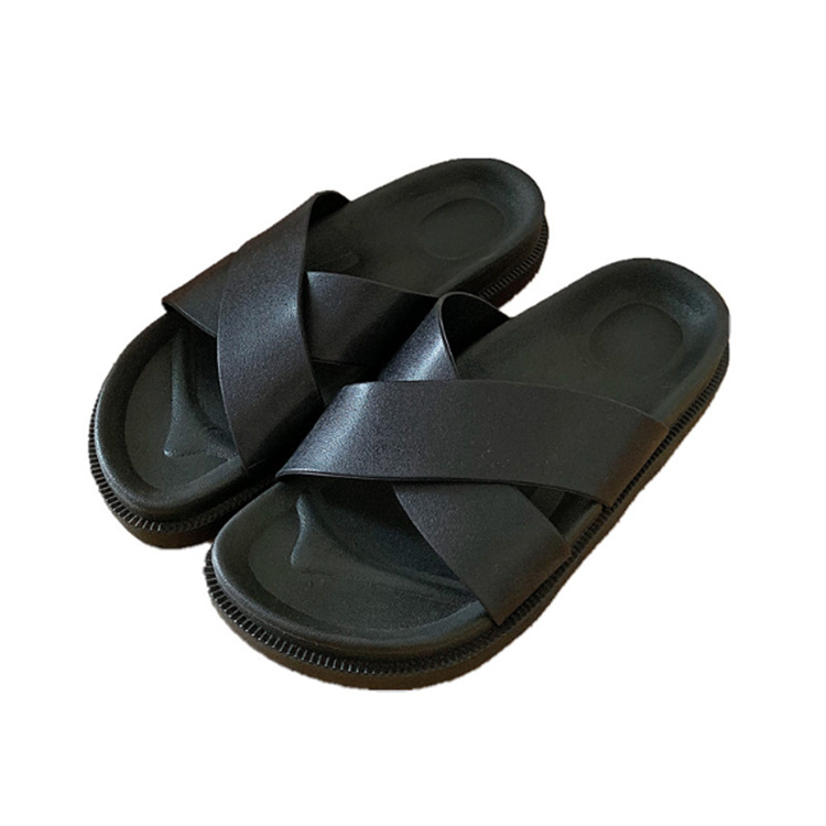 New Slippers Women's Summer Cross Sandals Platform Harajuku Students Casual Outdoor Beach Slippers