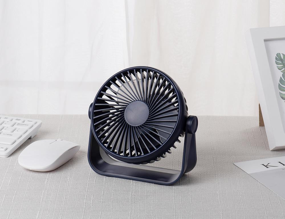 usb桌面小风扇 静音迷你电扇 便携式学生宿舍办公室学习书充电款