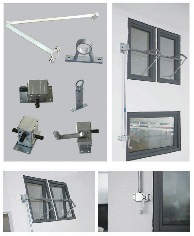 高窗上悬窗手摇开窗机门窗通风系统窗户开启器手动摇推窗机闭窗器