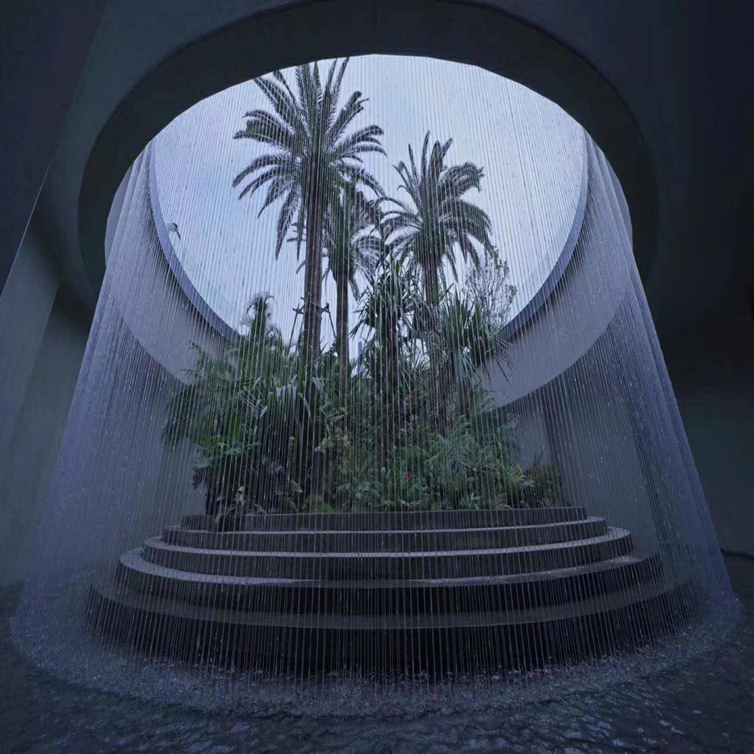 数字图文气泡水幕墙数控流水屏风玄关水舞隔断彩色led气泡墙