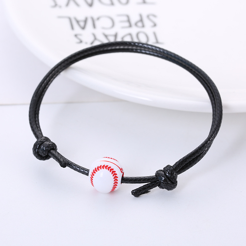 Basketball Football Bracelet Simple Personalized All-Match Ball String for Bead Bracelet Adjustable Bracelet Ornament Wholesale