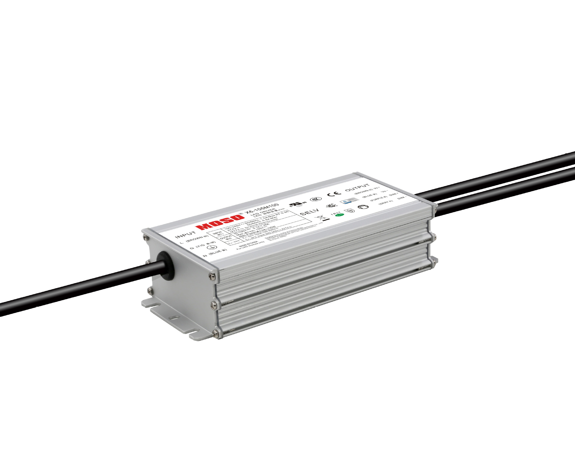 led驱动电源-茂硕电源 新款x6系列 100w驱动电源 led恒流电源 户外电.